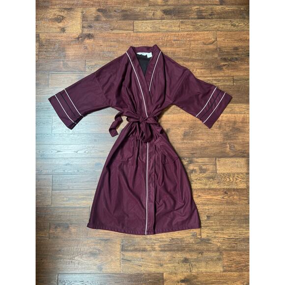 Vintage Clothing - Super Soft House Robe - Maroon - Knightsbridge - OS - Picture 1 of 5
